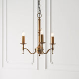 Stanford Antique Brass 3-Light Pendant Ceiling Light