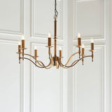 Stanford Antique Brass 8-Light Pendant Ceiling Light