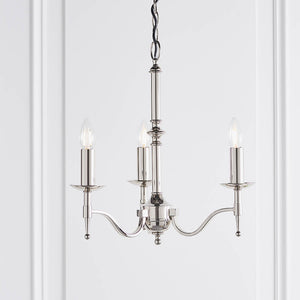 Stanford Nickel 3-Light Pendant Ceiling Light - Comet Lighting