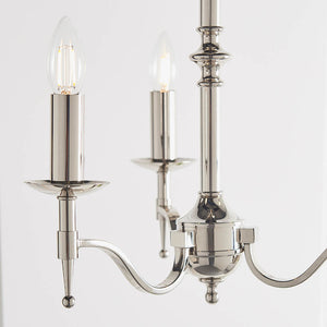 Stanford Nickel 3-Light Pendant Ceiling Light - Comet Lighting