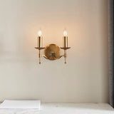 Stanford Antique Brass Twin Wall Light - Comet Lighting