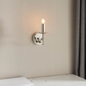 Stanford Nickel Single Wall Light - Comet Lighting