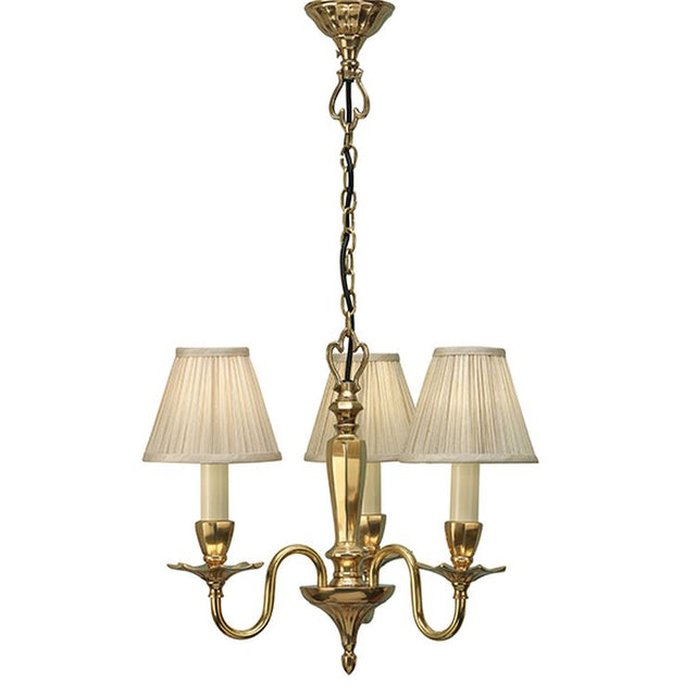 Asquith 3-Light Pendant & Beige Shades