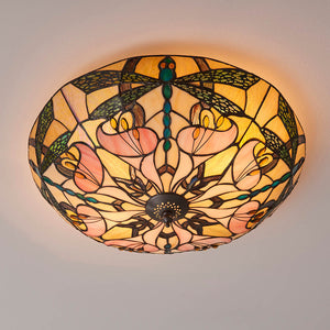 Ashton Large 2-Light Flush Ceiling Light - Comet Lighting
