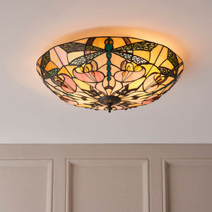 Ashton Large 2-Light Flush Ceiling Light - Comet Lighting