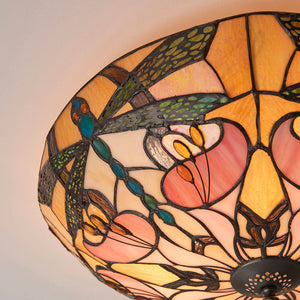 Ashton Large 2-Light Flush Ceiling Light - Comet Lighting