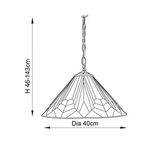 Astoria Medium 1-Light Pendant Ceiling Light - Comet Lighting