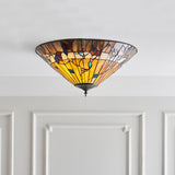 Bernwood Medium 2-Light Flush Ceiling Light - Comet Lighting