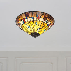 Bernwood Medium 2-Light Flush Ceiling Light - Comet Lighting