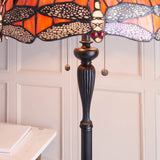 Dragonfly Flame Floor Lamp