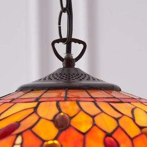 Dragonfly Flame Medium 3-Light Pendant Ceiling Light - Comet Lighting