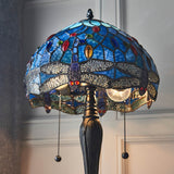 Dragonfly Blue Small Table Lamp