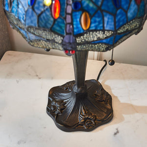 Dragonfly Blue Small Table Lamp - Comet Lighting