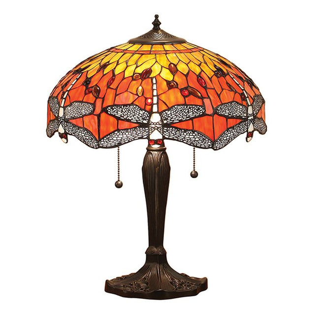Dragonfly Flame Medium Table Lamp