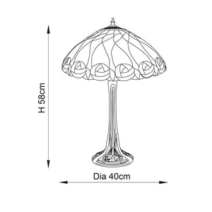 Hutchinson Medium Table Lamp - Comet Lighting