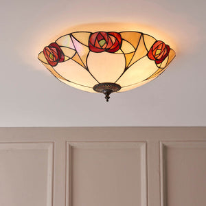 Ingram Large 2-Light Flush Ceiling Light - Comet Lighting