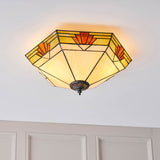 Nevada Large 2-Light Flush Ceiling Light