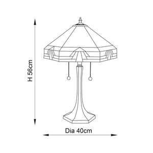 Nevada Medium Table Lamp - Comet Lighting