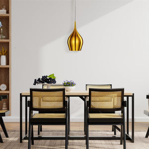 Searchlight Vibrant Pendant - Gold Aluminium