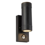 Coastal Outdoor 2Lt Wall Light - Black Polycarbonate