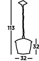 Winsford Outdoor Pendant - Black - Comet Lighting