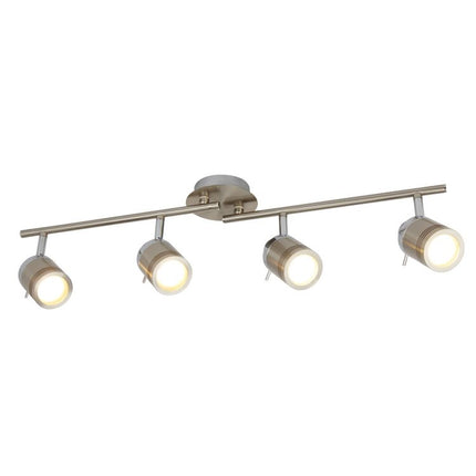 Searchlight 4 Light Bathroom Split-Bar Silver