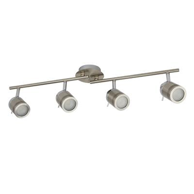 Searchlight 4 Light Bathroom Split-Bar Silver