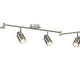 Searchlight 6 Light Bathroom Split-Bar Silver - Comet Lighting