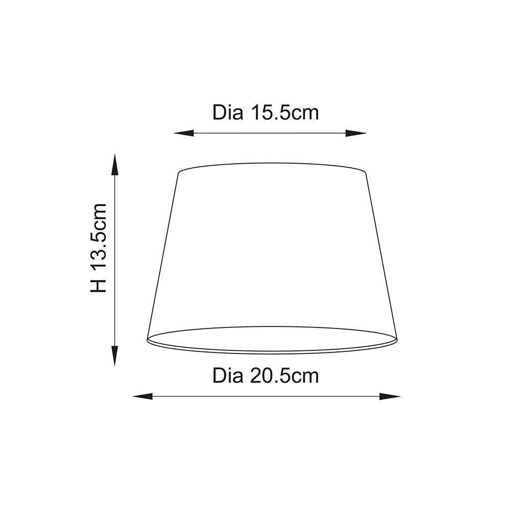Cici 20cm Grey linen mix fabric