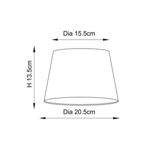 Cici 20cm Ivory linen mix fabric