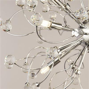 Searchlight Sonja Chrome 12 Light Fitting Crystal Balls Decoration - Comet Lighting