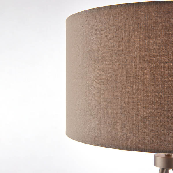 Tri Table Lamp Matt Nickel - Comet Lighting