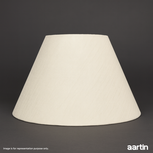 AARTIN EMPIRE ROLLED LAMPSHADE IN IVORY SILK