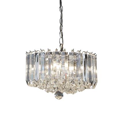 Searchlight Sigma Chrome 4 Light Fitting Crystal