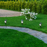 Solar Outdoor Spike - Black Metal & White Polycarbonate - Comet Lighting