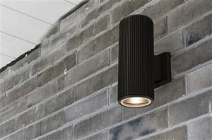 Kingswear Outdoor Up/Down Wall/Porch Light - Black - Comet Lighting