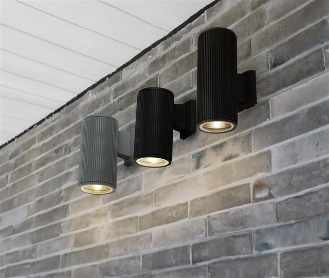 Kingswear Outdoor Up/Down Wall/Porch Light - Grey - Comet Lighting