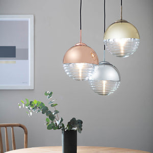 Paloma Pendant Ceiling Light Gold - Comet Lighting