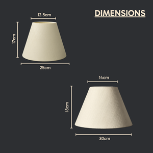 AARTIN EMPIRE ROLLED LAMPSHADE IN IVORY SILK