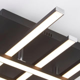 Malborough 6Lt LED Flush Ceiling Light Black