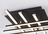 Malborough 6Lt LED Flush Ceiling Light Black