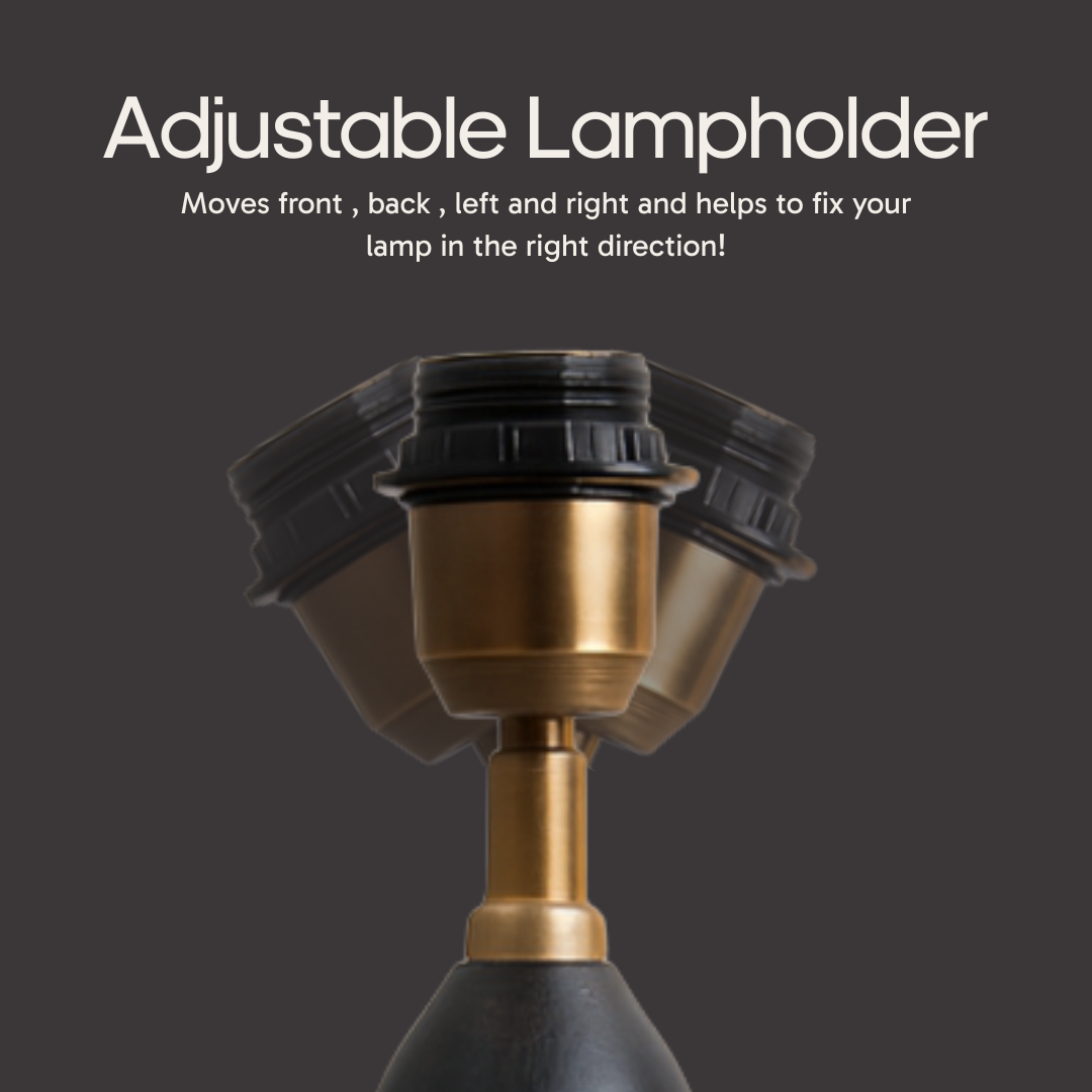 AARTIN ELIZA TABLE LAMP IN WOOD WITH WHITEWASH FINISH (BASE ONLY)