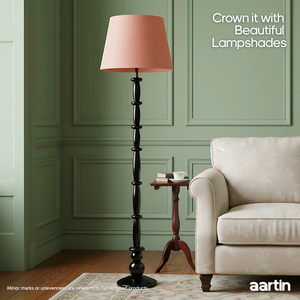 AARTIN HAZEL FLOOR LAMP IN WOOD WITH EBONY FINISH (BASE ONLY)