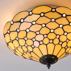 Pearl Medium 2-Light Flush Ceiling Light - Comet Lighting