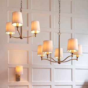 Ortona 5-Light Pendant Ceiling Light Antique Brass