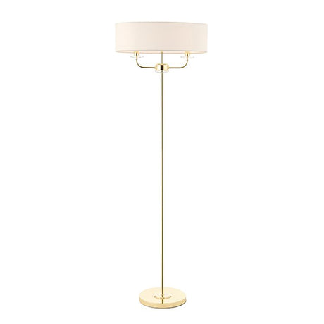 Nixon 2-Light Floor Lamp Brass