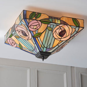 Willow Large 2-Light Flush Ceiling Light - Comet Lighting