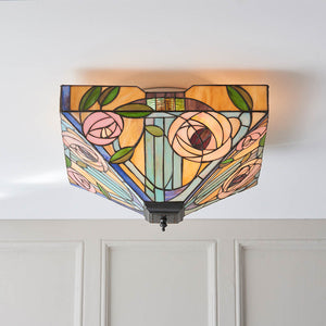 Willow Large 2-Light Flush Ceiling Light - Comet Lighting