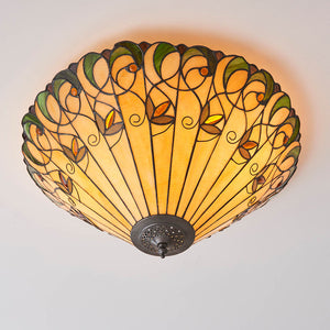 Jamelia Large 2-Light Flush Ceiling Light - Comet Lighting
