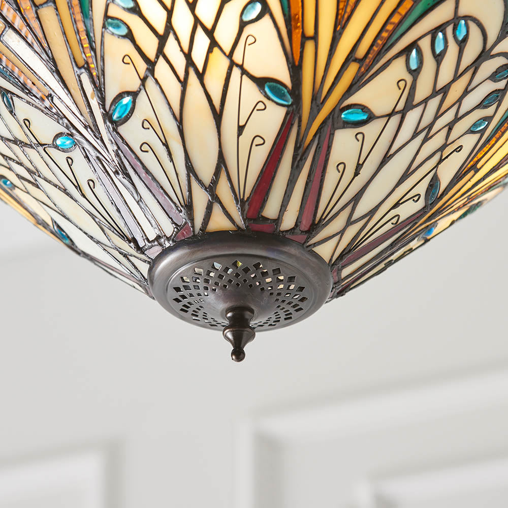 Hector Medium Inverted 3-Light Pendant Ceiling Light - Comet Lighting